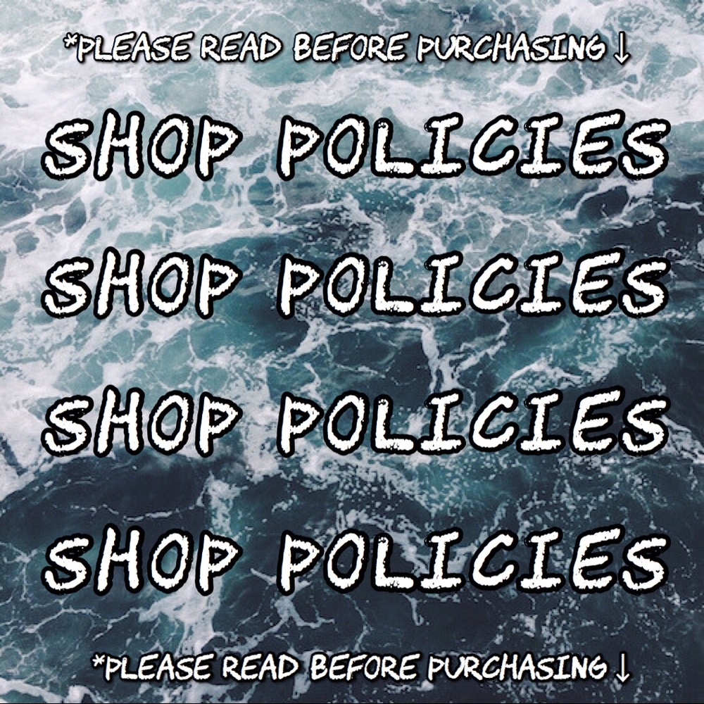 ❗️SHOP POLICIES❗️